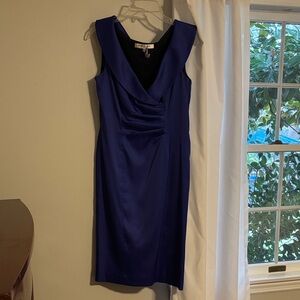Evan Picone Royal Blue Midi Dress